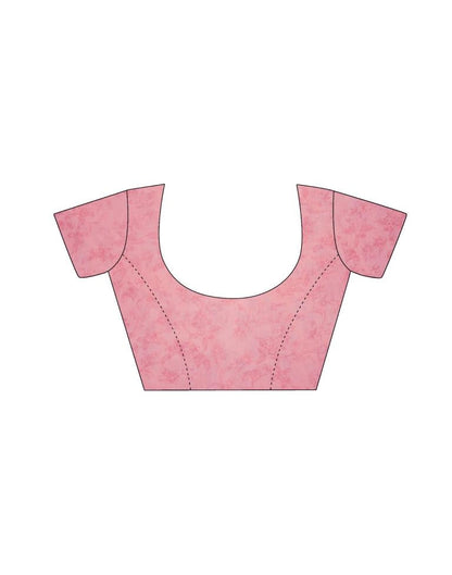 Rose Pink Printed Saree | Sudathi