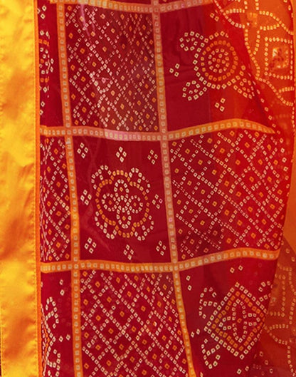 Decent Yellow Bandhani Saree | Sudathi