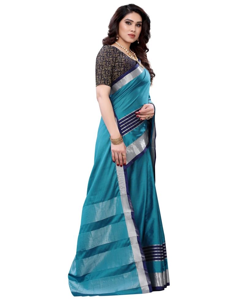Blue Hand Woven Silk Saree | Sudathi