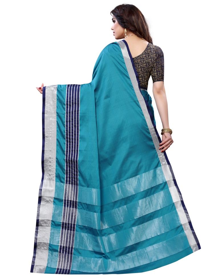 Blue Hand Woven Silk Saree | Sudathi