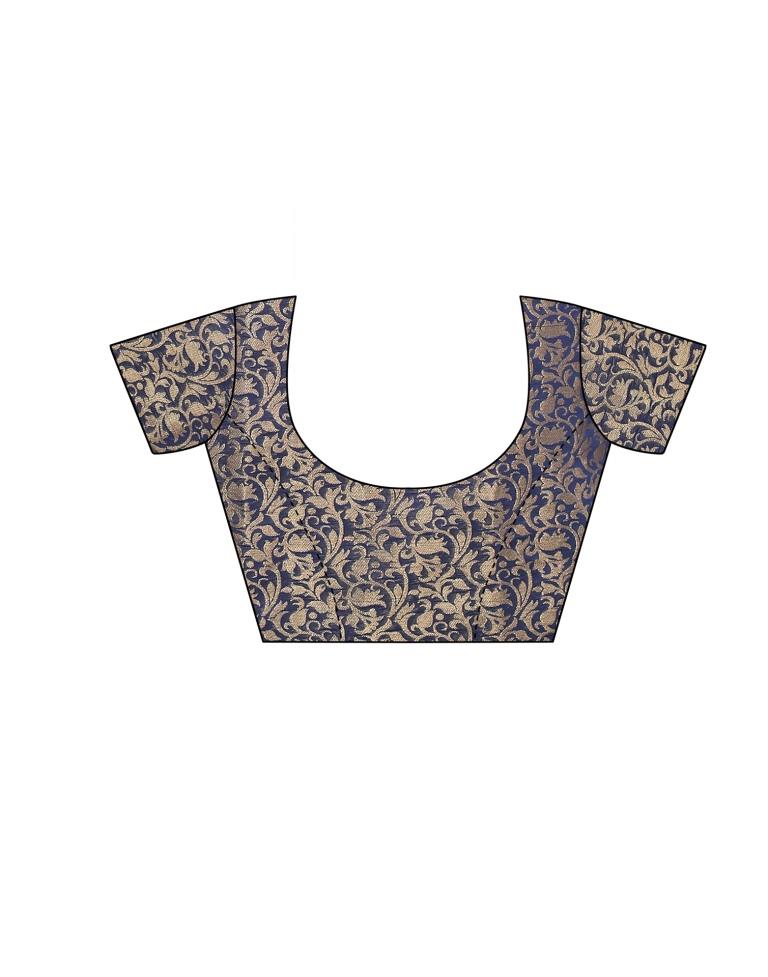 Blue Hand Woven Silk Saree | Sudathi