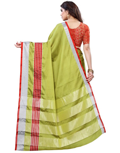 Green Hand Woven Silk Saree | Sudathi