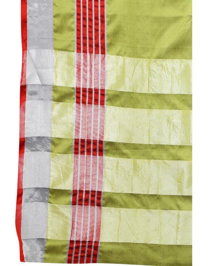 Green Hand Woven Silk Saree | Sudathi