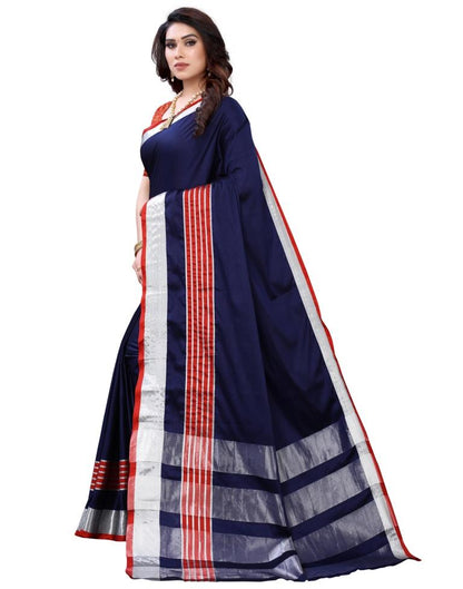 Navy Blue HandWoven Silk Saree | Sudathi