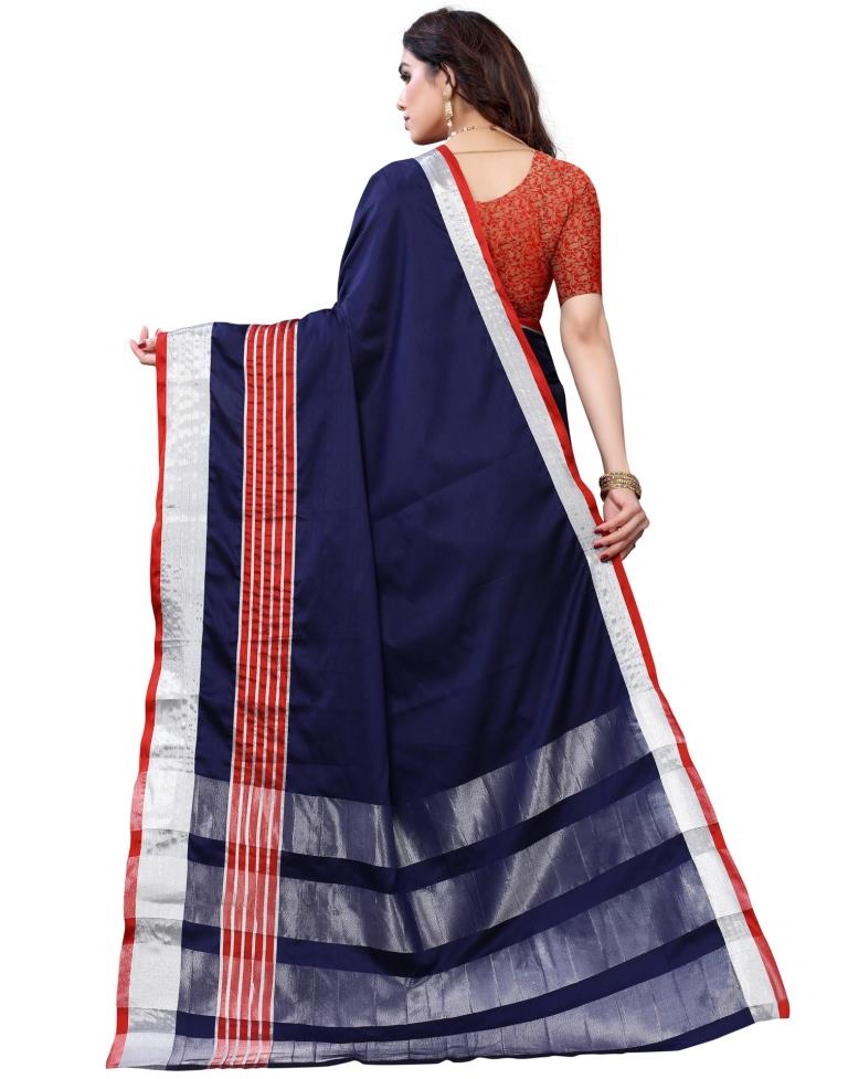 Navy Blue HandWoven Silk Saree | Sudathi