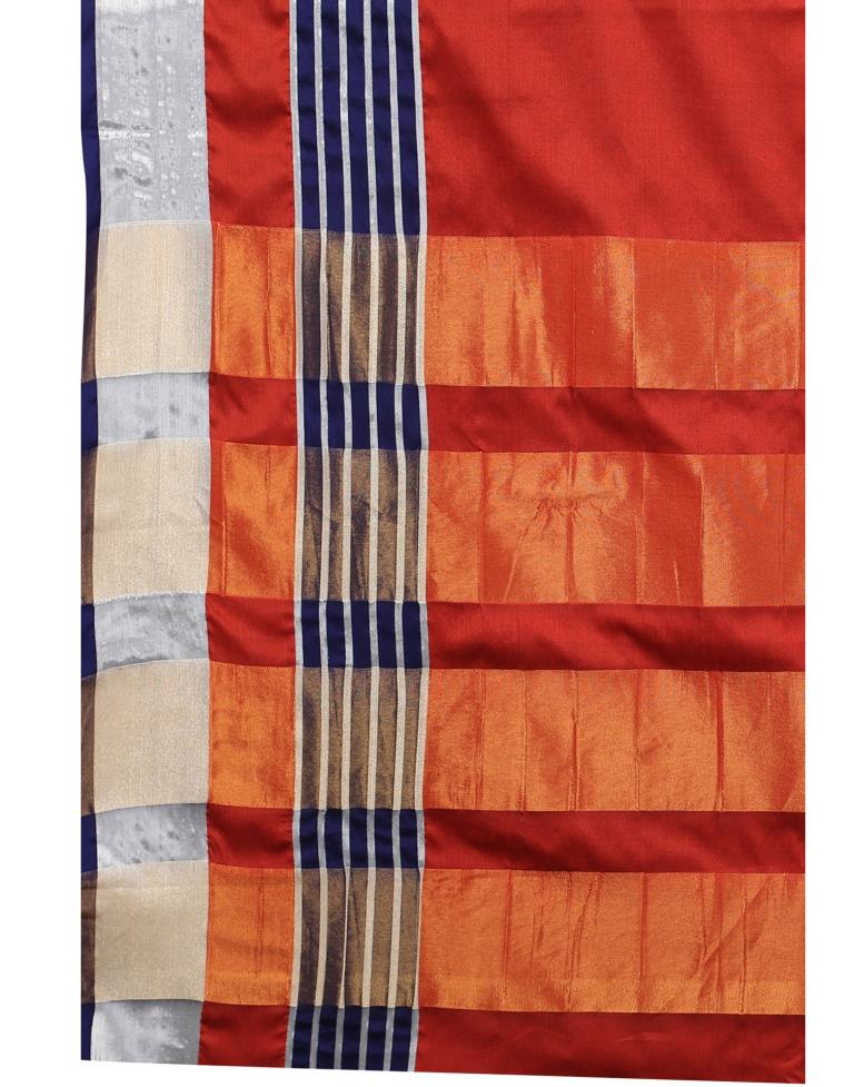 Maroon Hand Woven Silk Saree | Sudathi