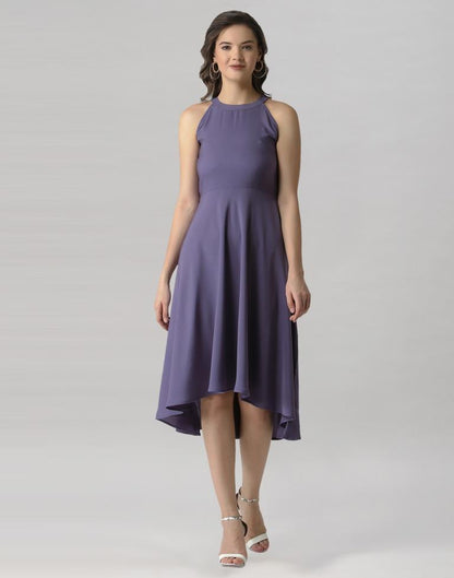 Purple Halter Neck Dress | Sudathi