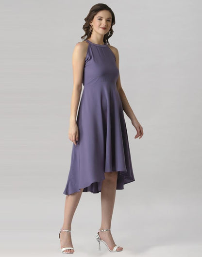 Purple Halter Neck Dress | Sudathi