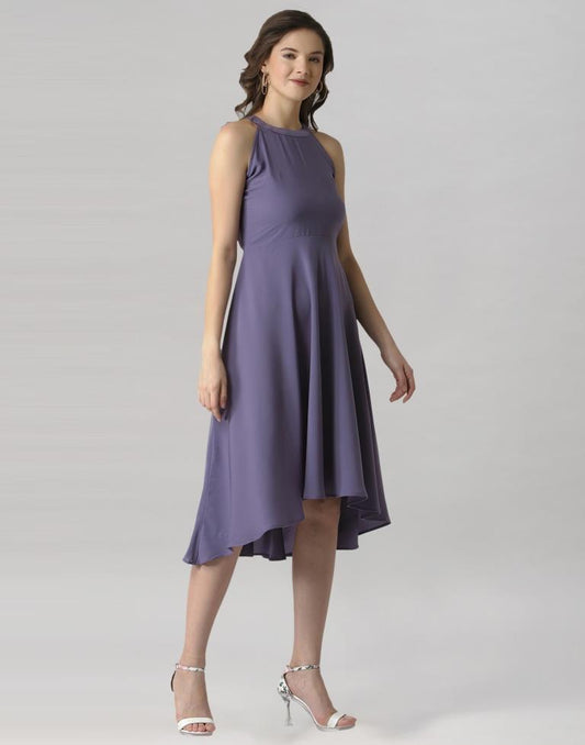 Purple Halter Neck Dress | Sudathi