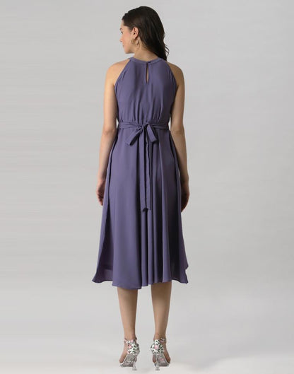 Purple Halter Neck Dress | Sudathi