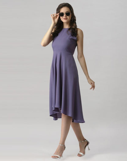 Purple Halter Neck Dress | Sudathi