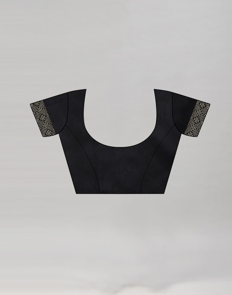 Peanut Brown Coloured Georgette Plain Saree | Sudathi