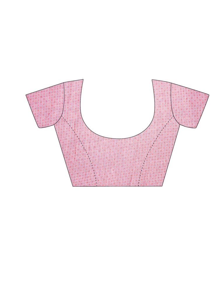 Baby Pink Printed Saree | Sudathi