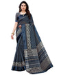 Blue Cotton Printed Saree | Sudathi