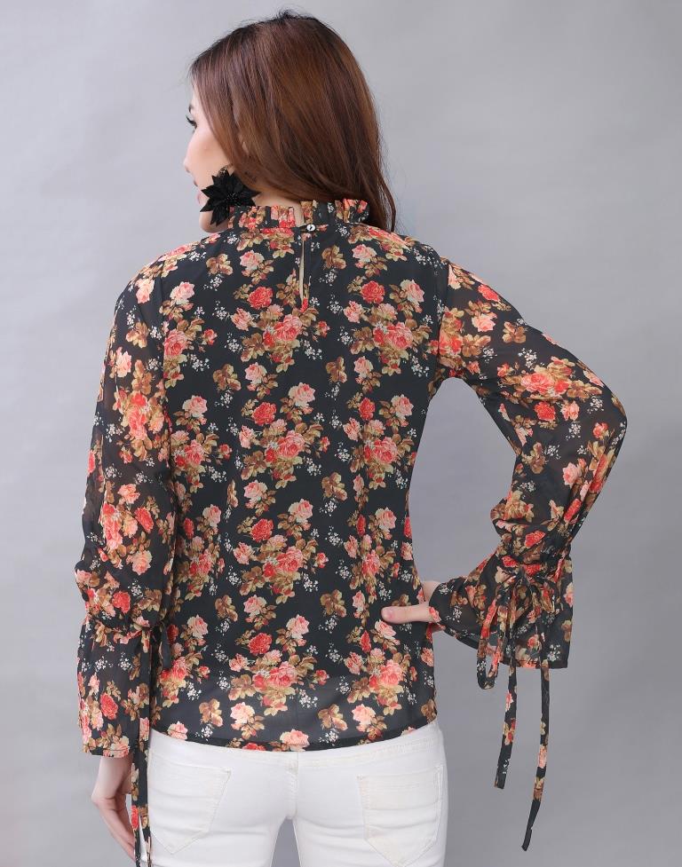 Black Printed Top | Sudathi