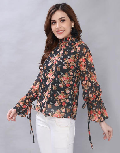 Black Printed Top | Sudathi