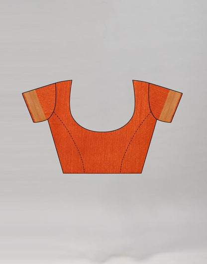 Olive Green Cotton Printed Saree | Sudathi