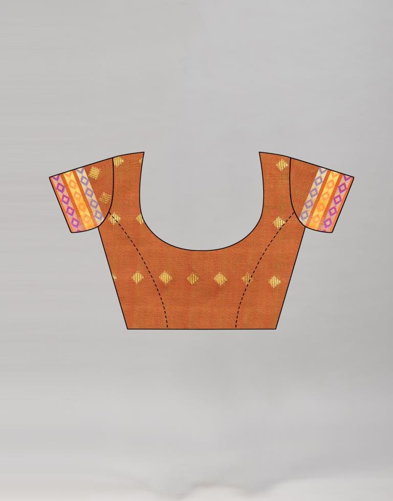 Olive Green Cotton Saree | Sudathi