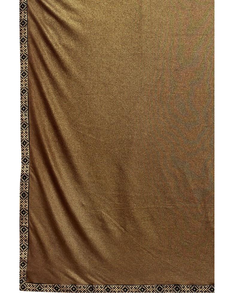 Brown Lycra Shimmer Saree | Sudathi