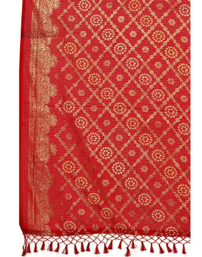 Appealing Maroon Cotton Printed Saree | Sudathi