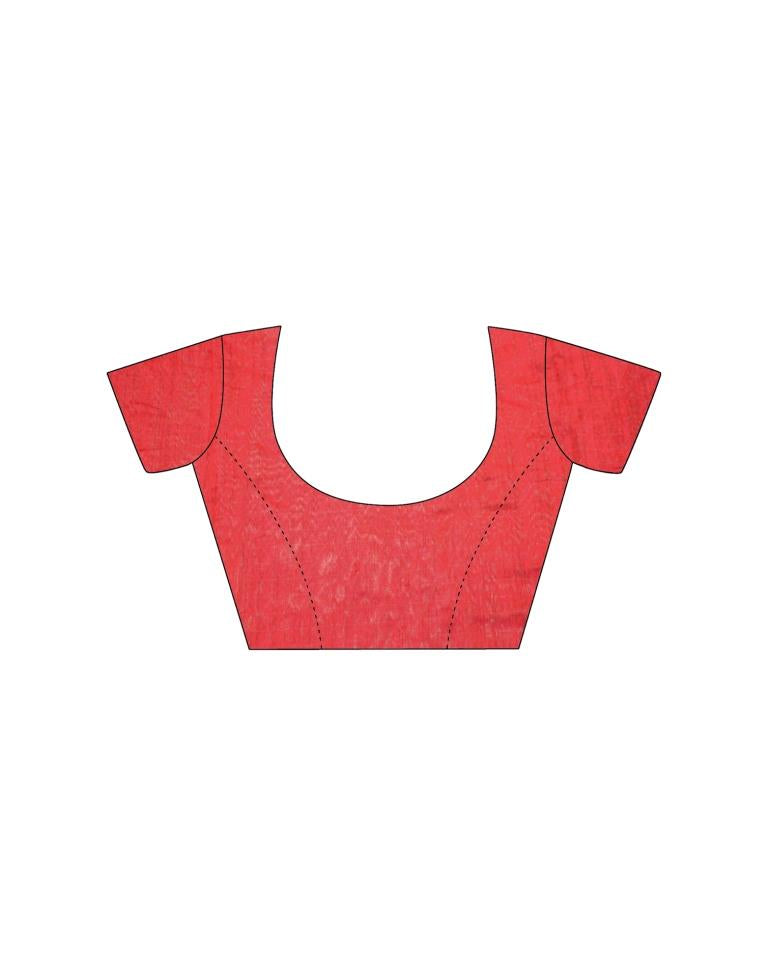 Bottle Green Cotton Printed Saree | Sudathi