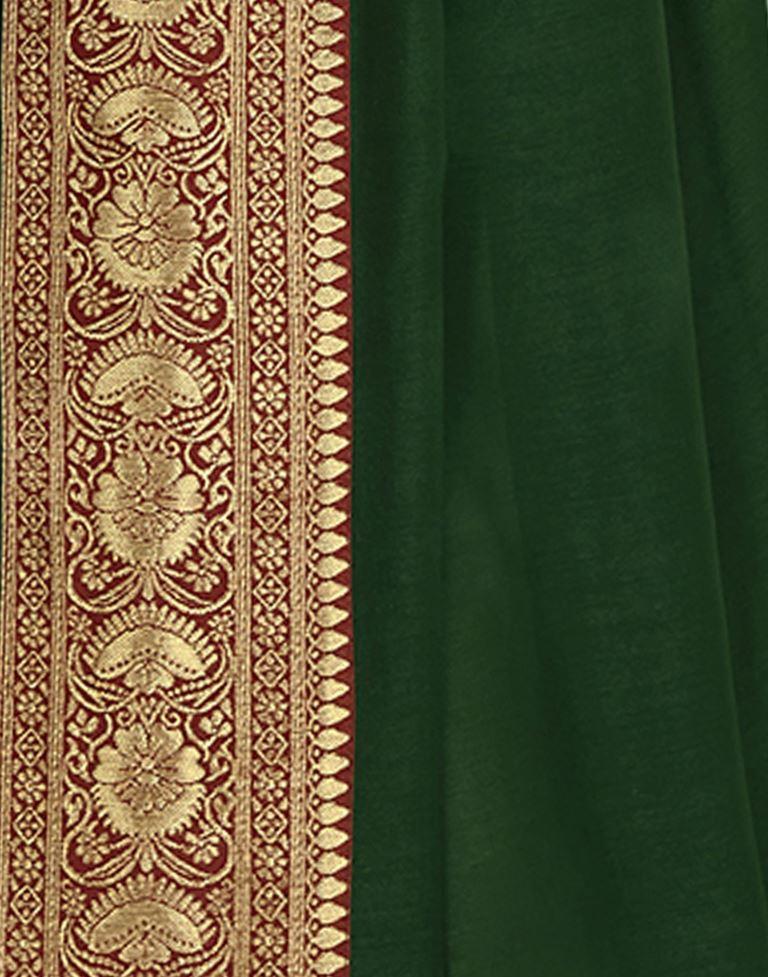 Fab Green Silk Saree | Sudathi