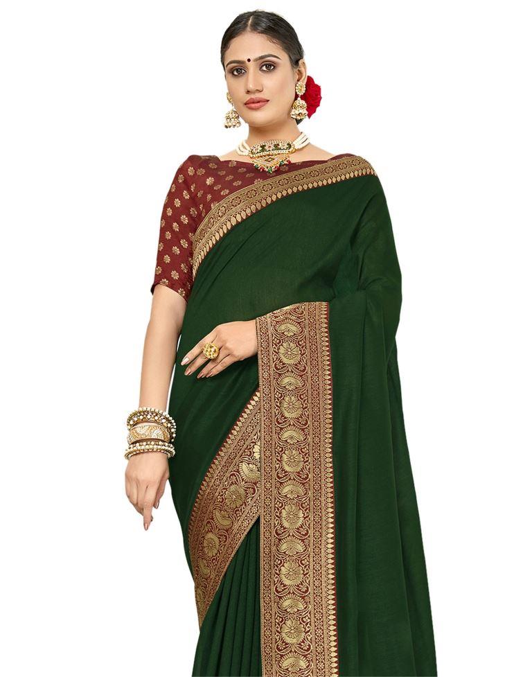 Fab Green Silk Saree | Sudathi