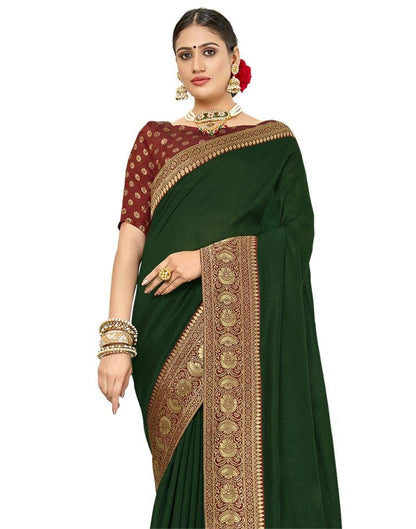 Fab Green Silk Saree | Sudathi