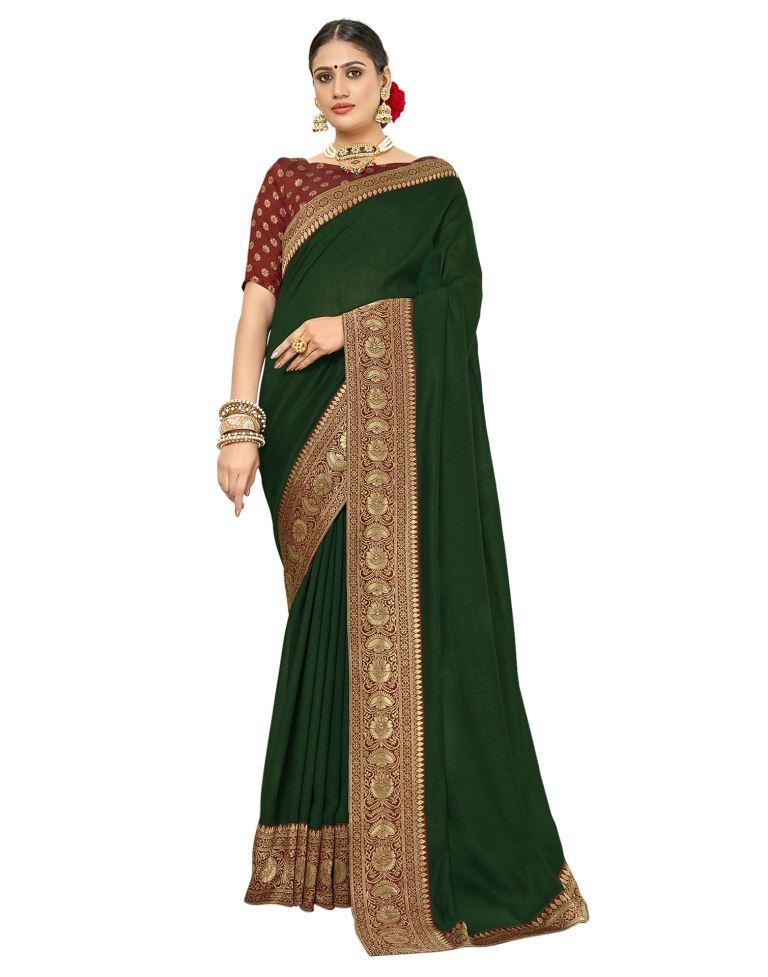 Fab Green Silk Saree | Sudathi