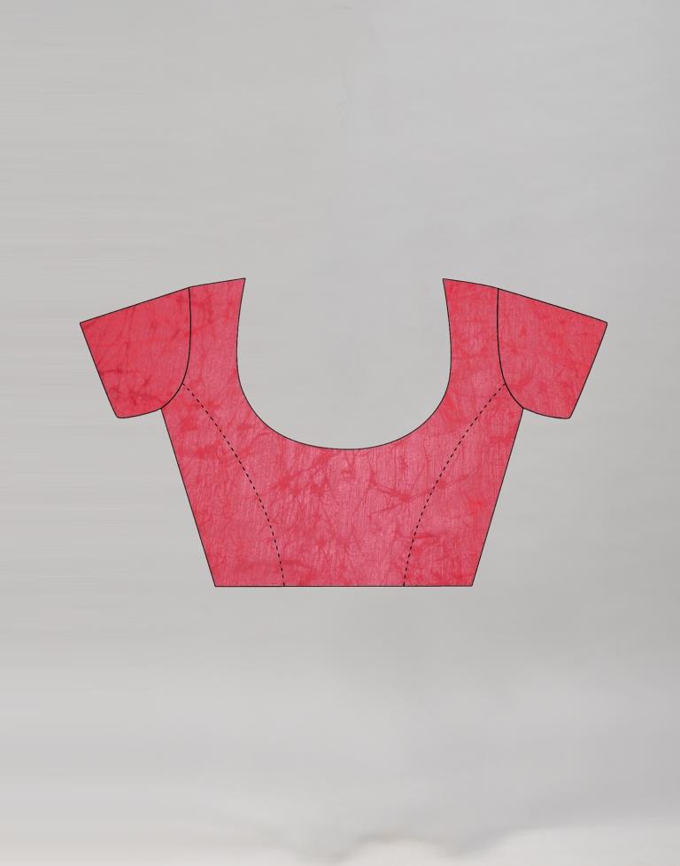 Maroon Cotton Printed Saree | Sudathi