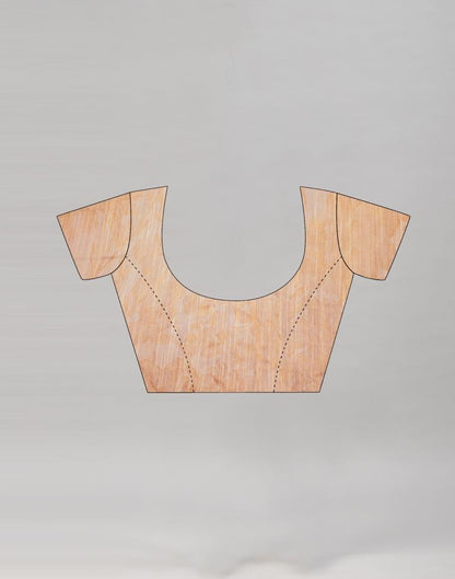 Peach Cotton Printed Saree | Sudathi