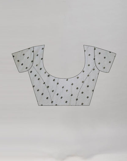 Grey Cotton Printed Saree | Sudathi