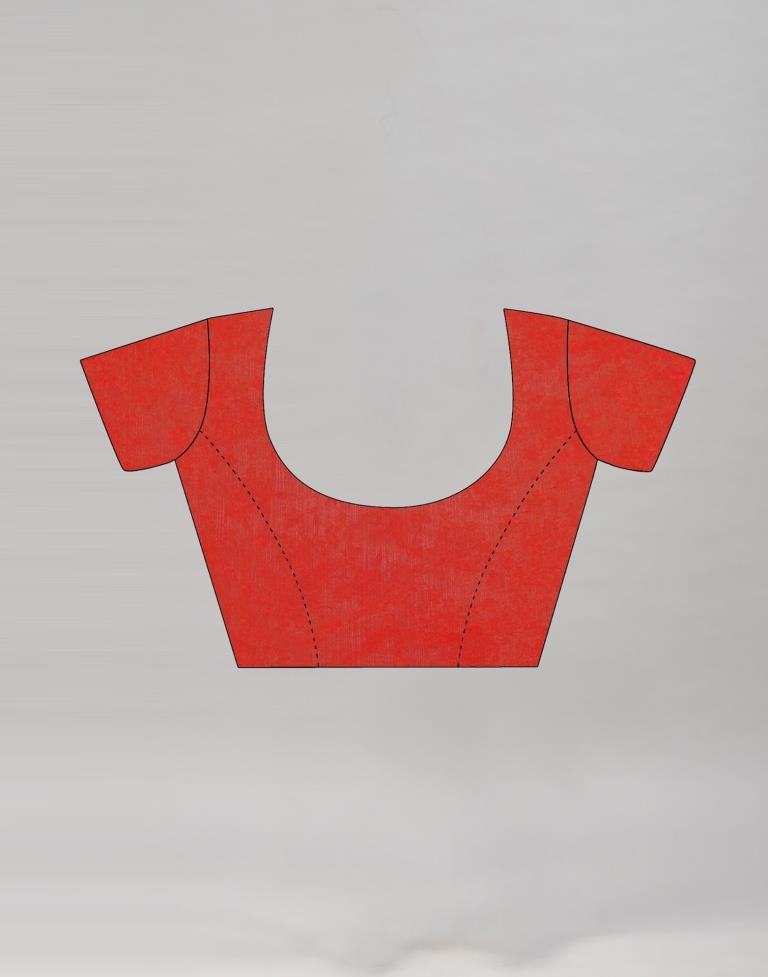 Green Cotton Printed Saree | Sudathi