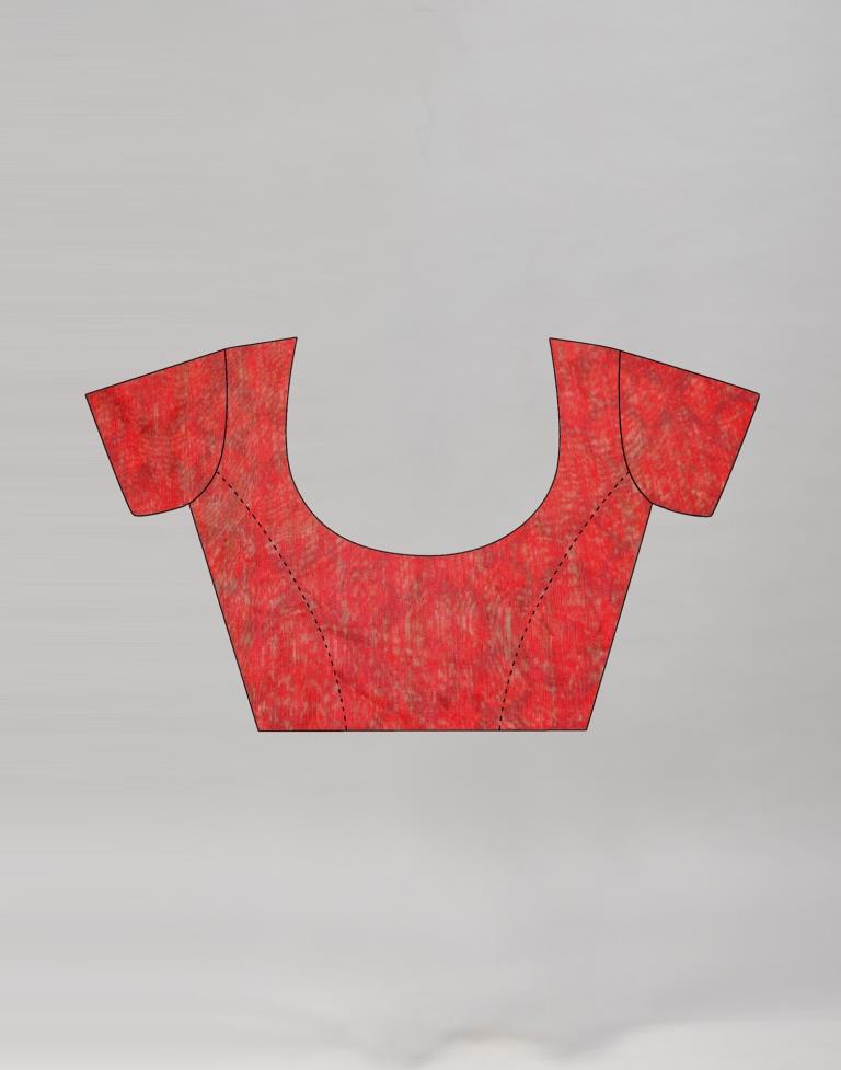 Green Cotton Printed Saree | Sudathi