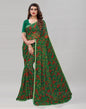Green Printed Chiffon Saree | Sudathi