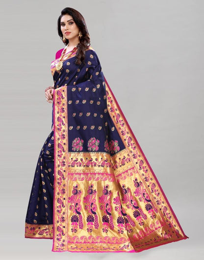 Blue Pathani Saree | Sudathi