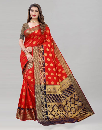 Red Banarasi Saree | Sudathi