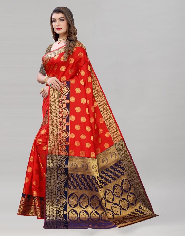Red Banarasi Saree | Sudathi