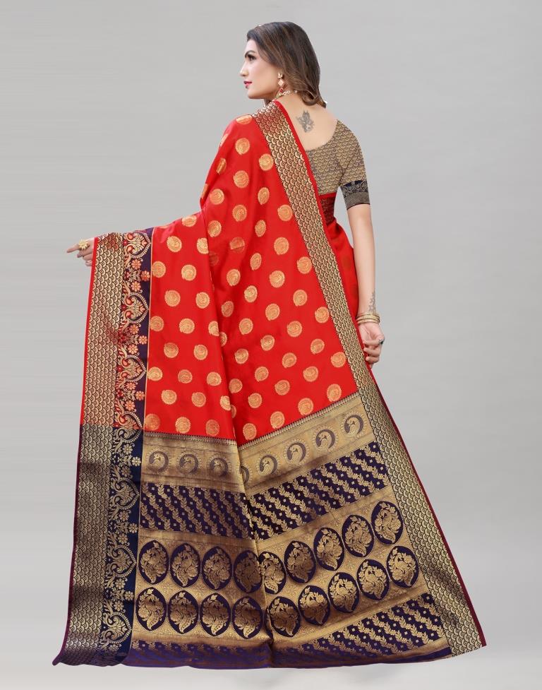 Red Banarasi Saree | Sudathi