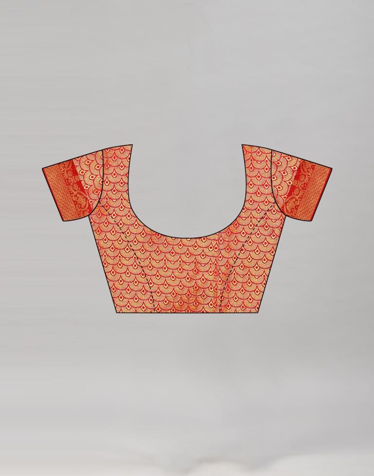 Picturesque Blue Banarasi Saree | Sudathi