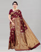 Refreshing Maroon Banarasi Saree | Sudathi
