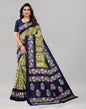 Olive Green Printed Saree | Sudathi