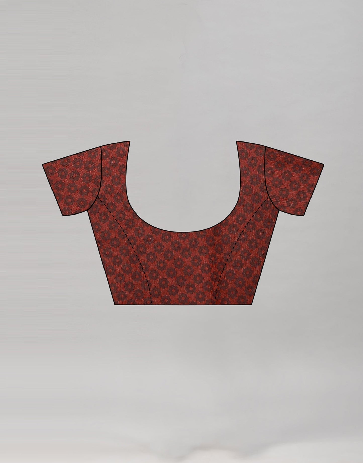 Orange Printed Saree | Sudathi