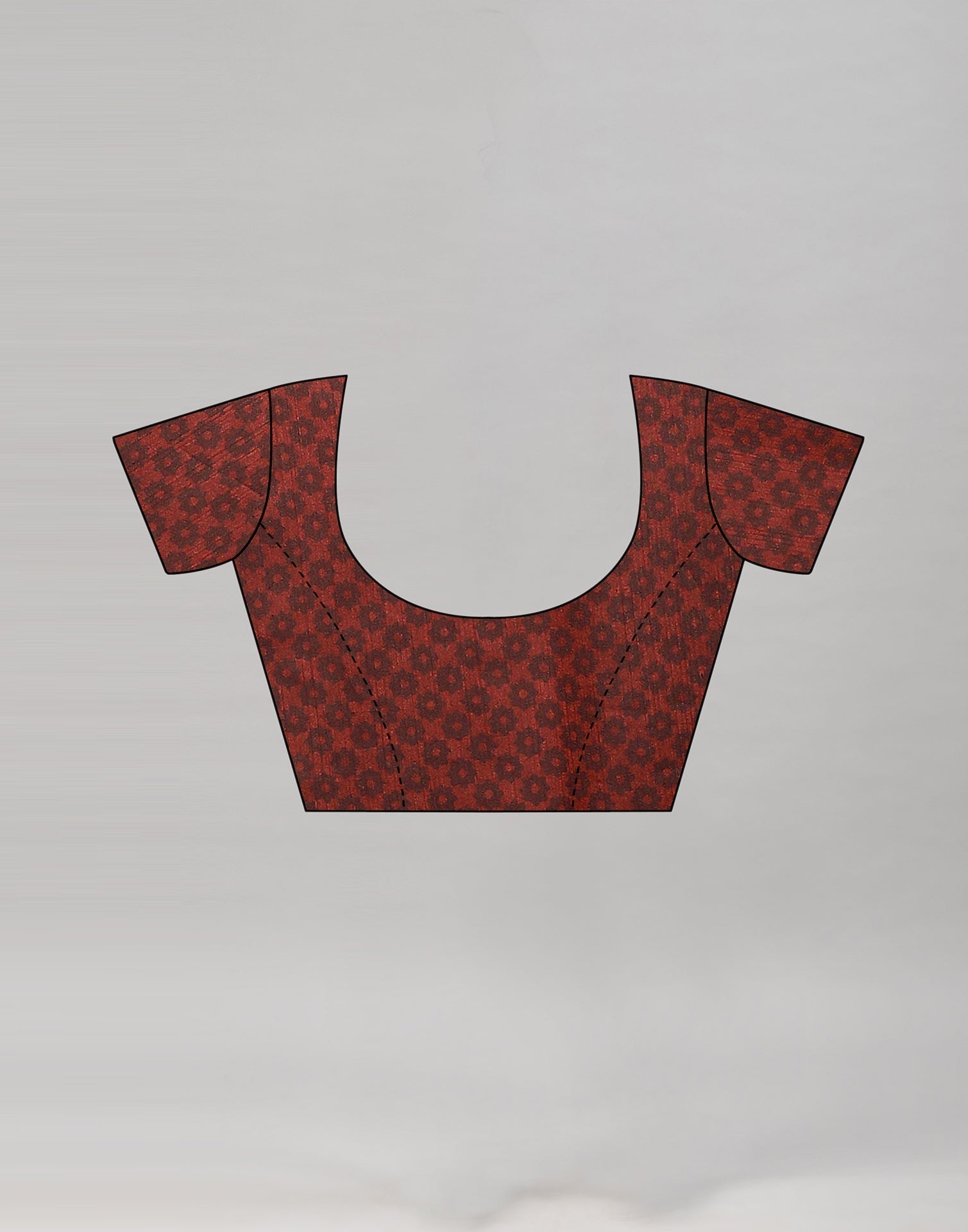 Orange Printed Saree | Sudathi