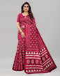 Maroon Printed Saree | Sudathi