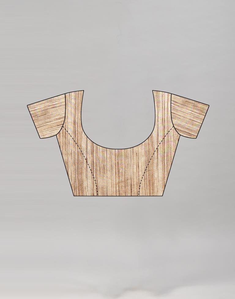 Pastel Brown Printed Saree | Sudathi