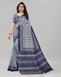 Navy Blue Printed Saree | Sudathi
