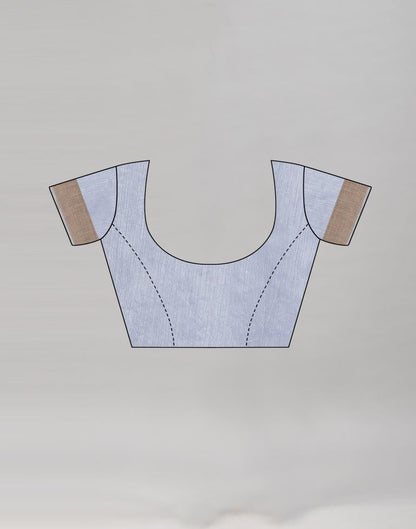 Grey Embroidered Cotton Saree | Sudathi