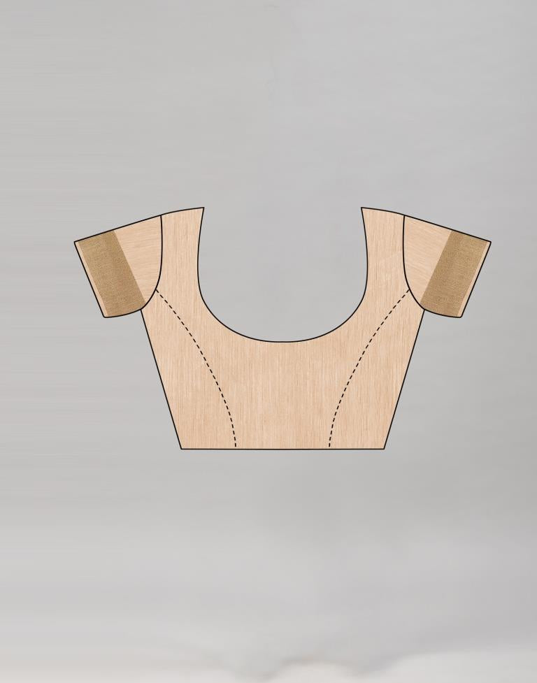 Brown Embroidered Cotton Saree | Sudathi