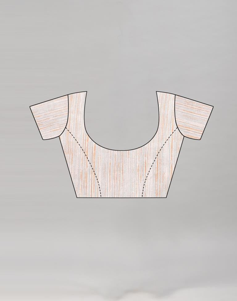 Cream Embroidered Silk Saree | Sudathi